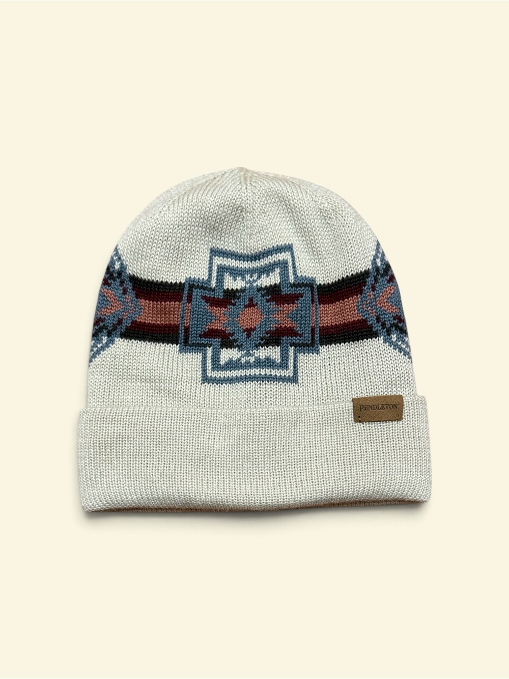 Pendleton Knit Beanie in Harding Ivory NWOT Knit Hat